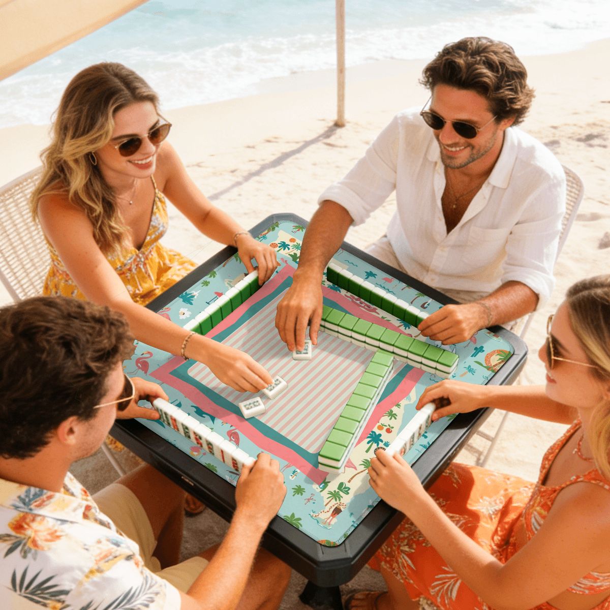 State Of Florida Whimsical Mini Mahjong Mat  (Ship Rolled up)
