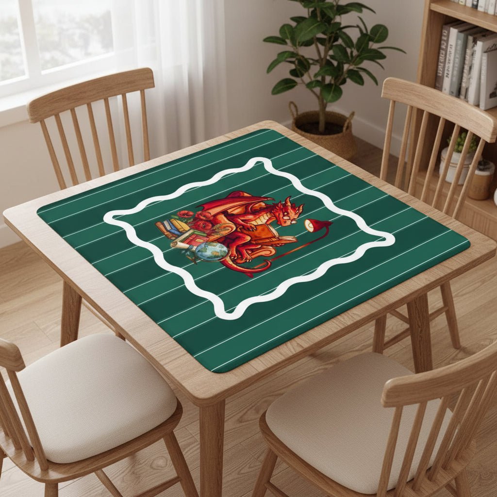 Dragon Tales Book Lover Mahjong Mat