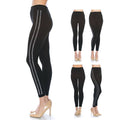 Comfy Stone Embellished Lines Detail Jeggings