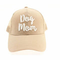 Dog Mom Embroidered Mesh Back High Ponytail CC Ball Cap BT10-DM