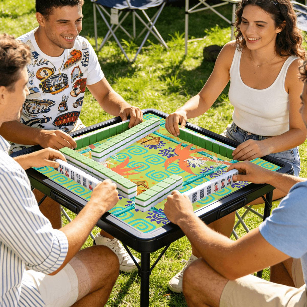 Aloha Polynesian Mini Travel Mahjong Mat (Ship Rolled up)