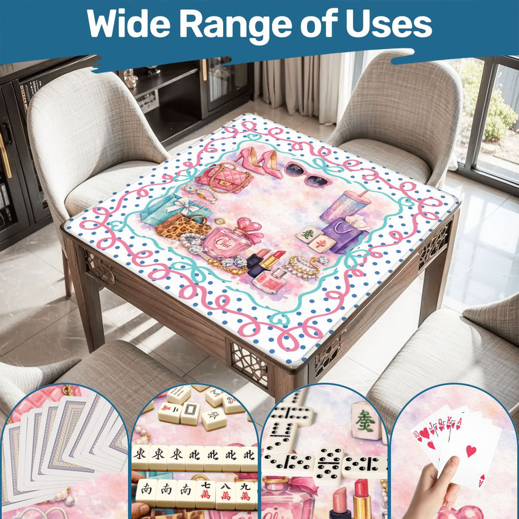 Retail Therapy Luxe Mahjong Mat, Bling, Bags And Tiles
