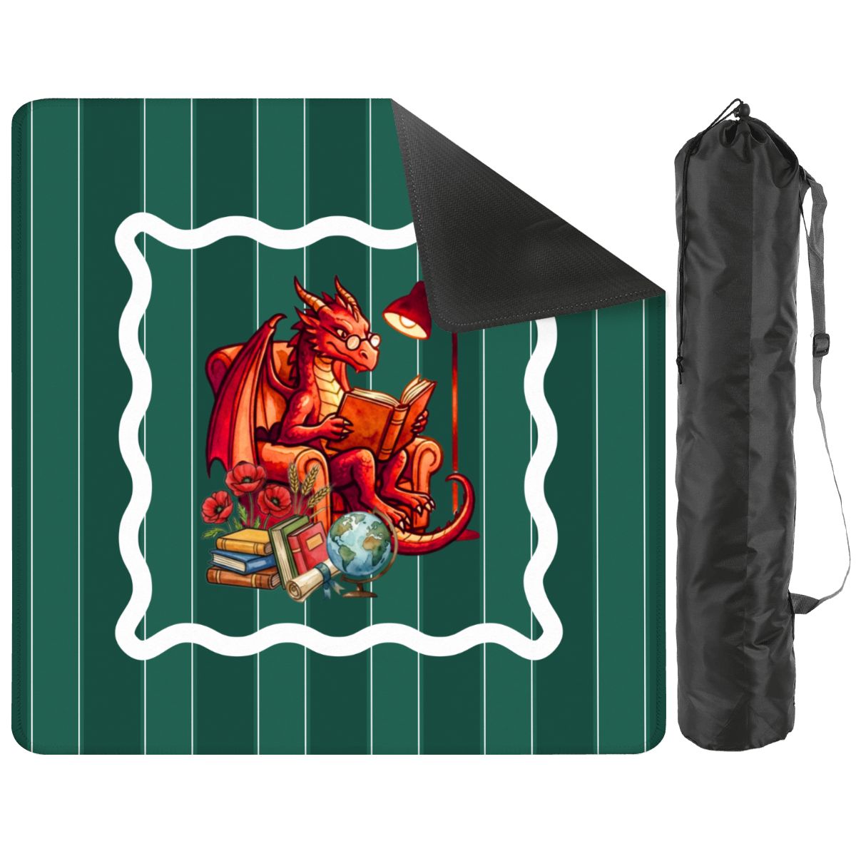 Dragon Tales Book Lover Mahjong Mat