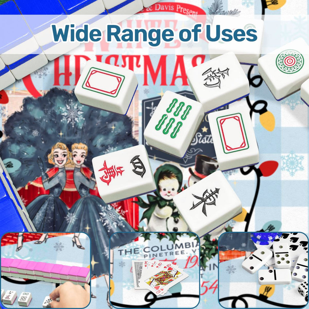 White Christmas The Haynes Sisters Sisters Mahjong Mat