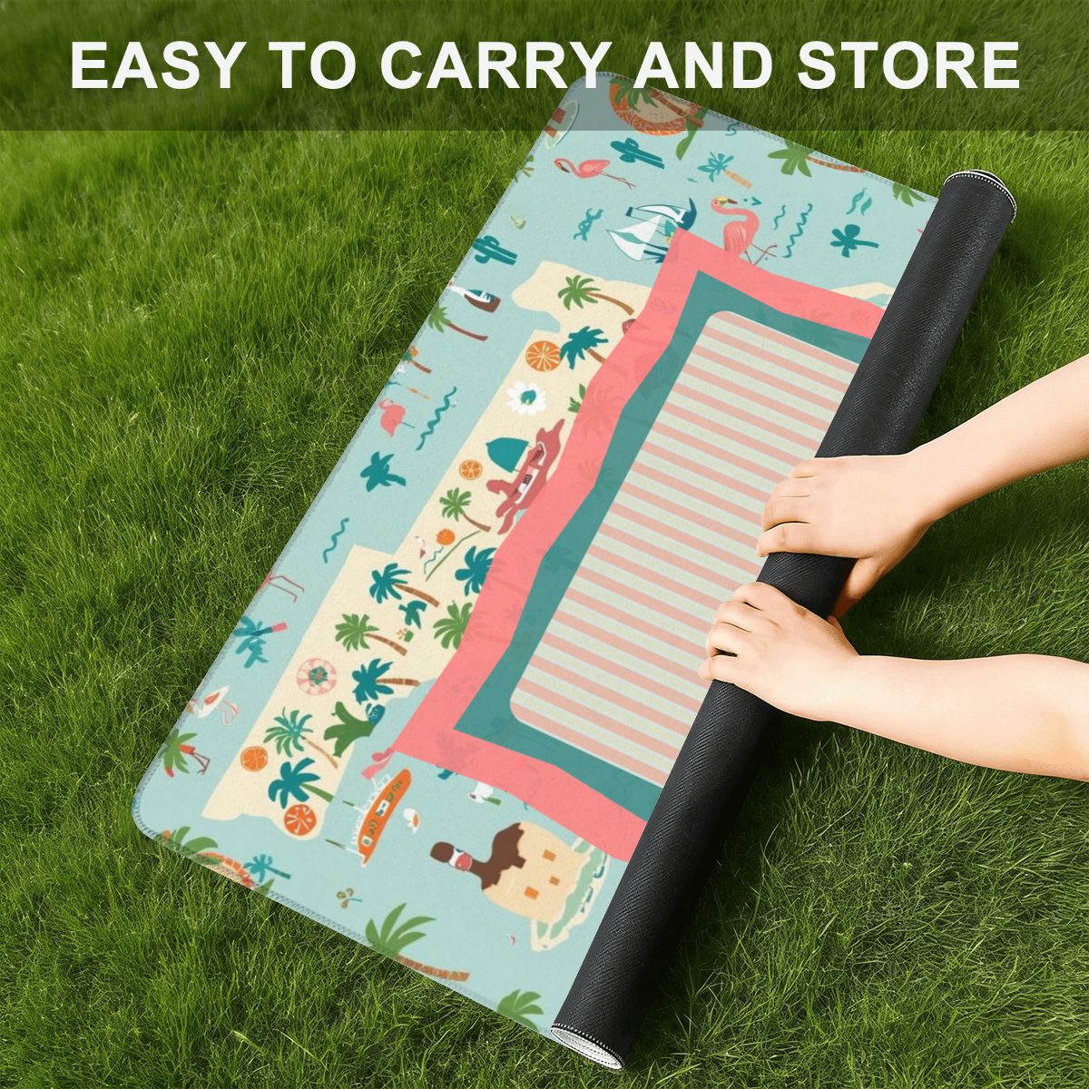 State Of Florida Whimsical Mini Mahjong Mat  (Ship Rolled up)