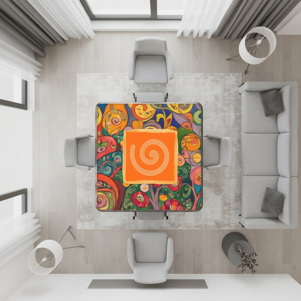Klimt Watercolor Abstract Designed Mahjong Mat