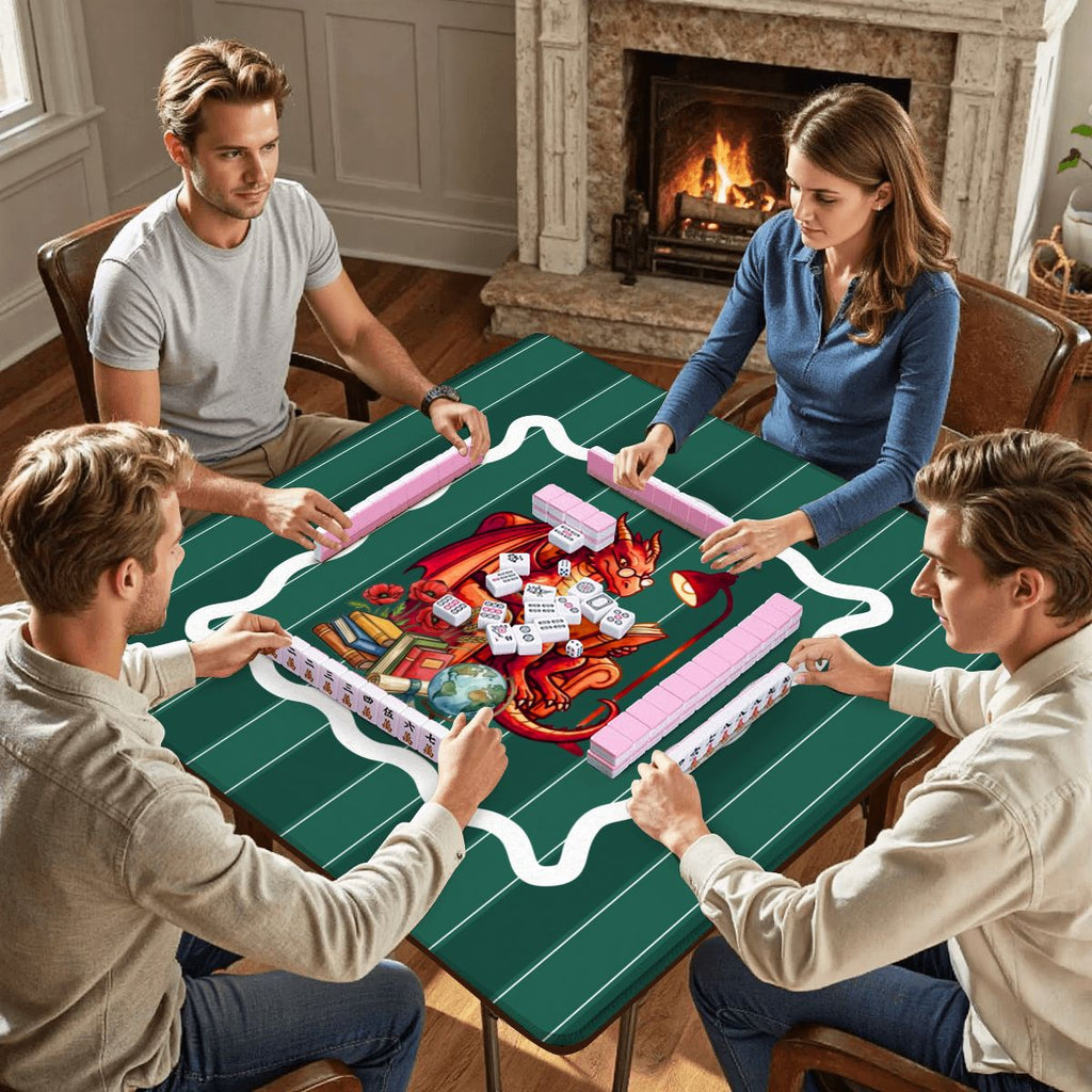 Dragon Tales Book Lover Mahjong Mat
