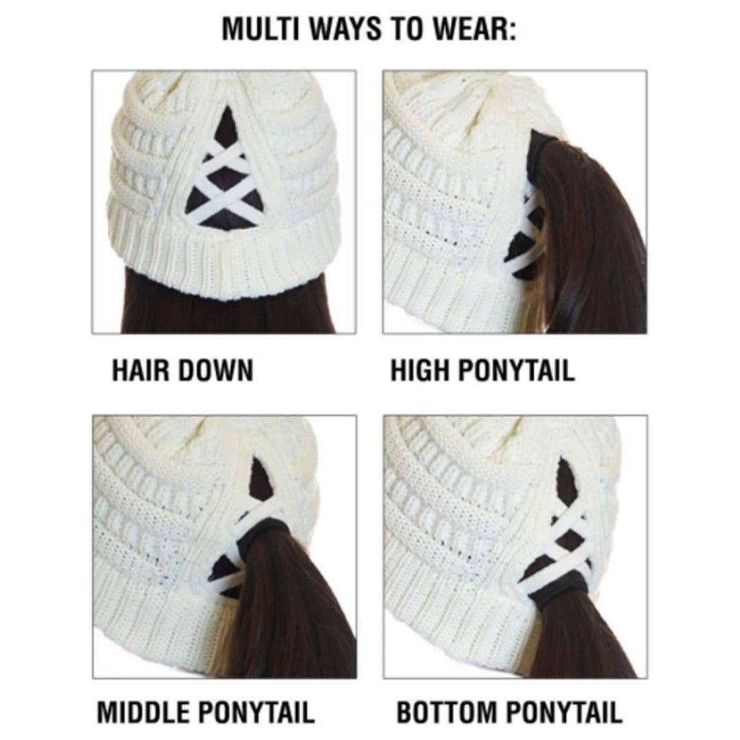 Criss-Cross Knit Beanie CCB1