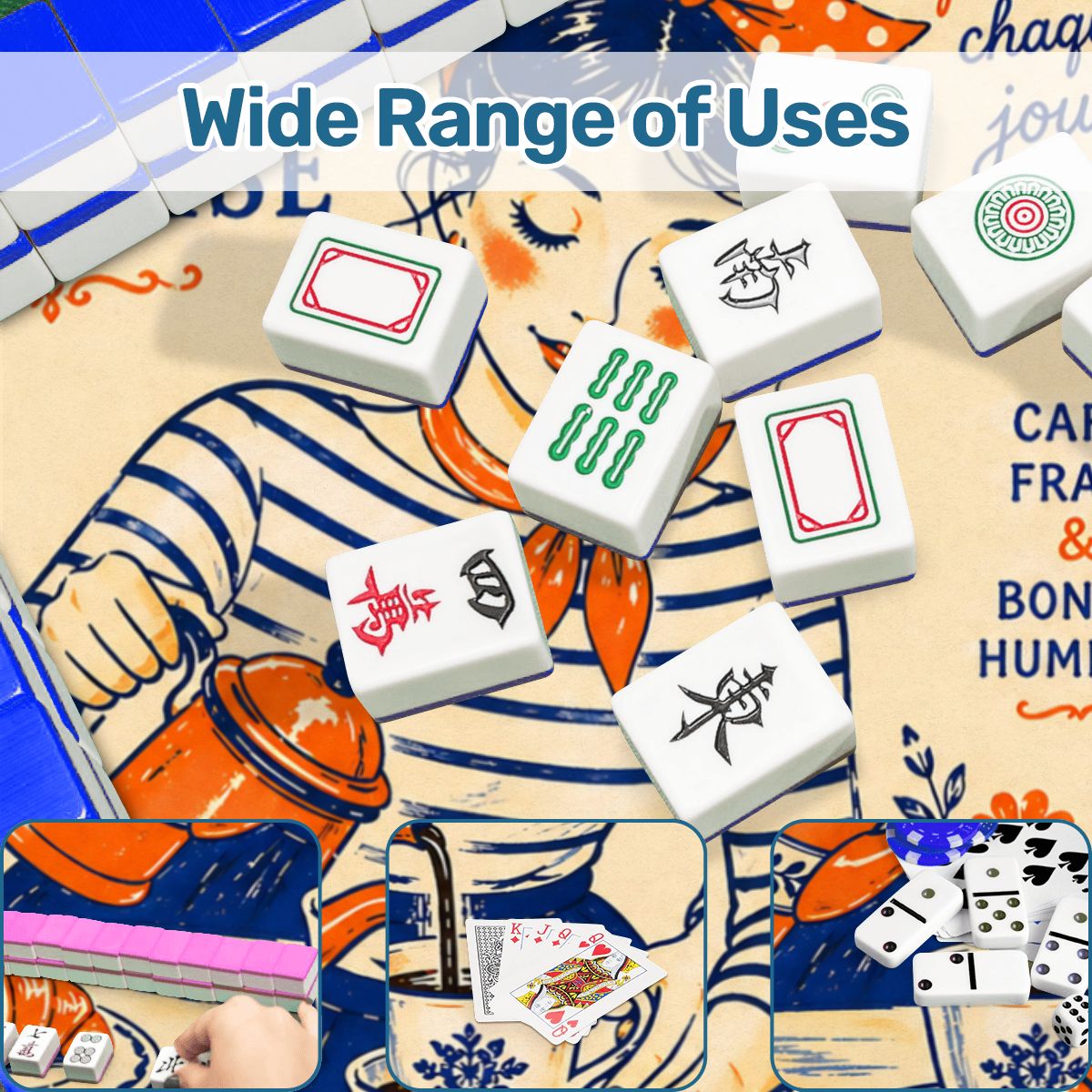 French Cafe Mahjong Mat