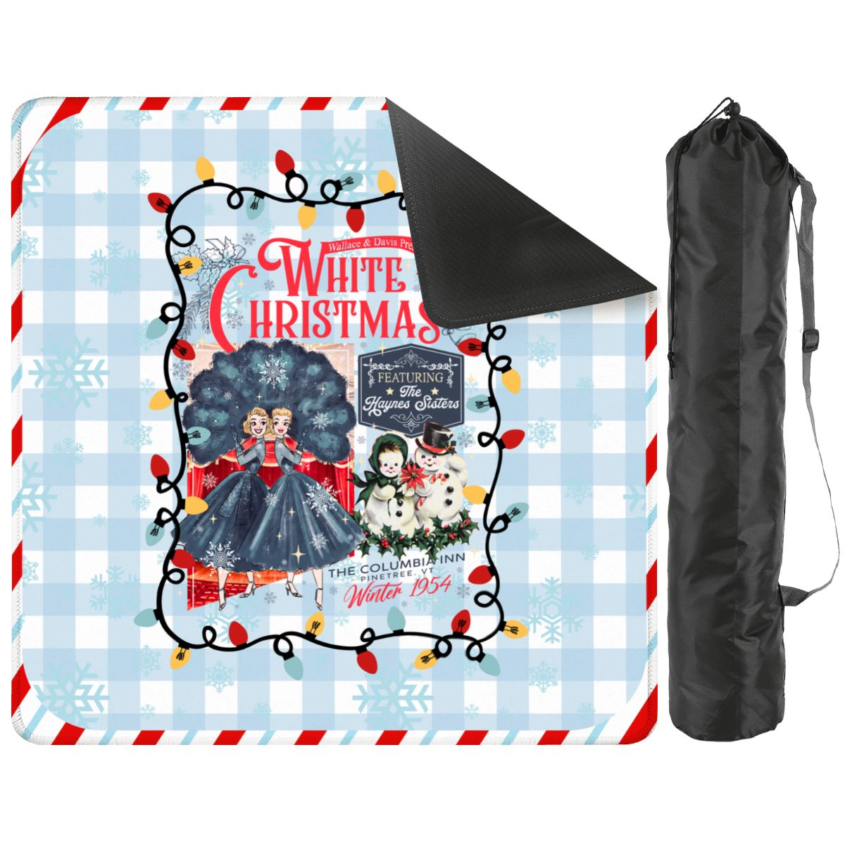 White Christmas The Haynes Sisters Sisters Mahjong Mat