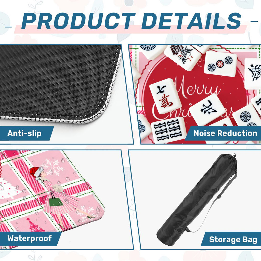 Very Merry Nostalgic Pinkmas Mahjong Mat
