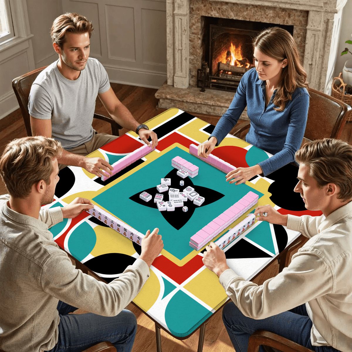 The ModMaxcentric Geometric Mahjong Mat