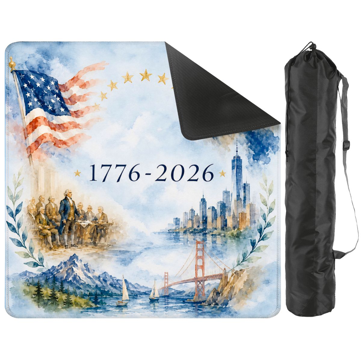 America The Beautiful 1776–2026 Mahjong Mat