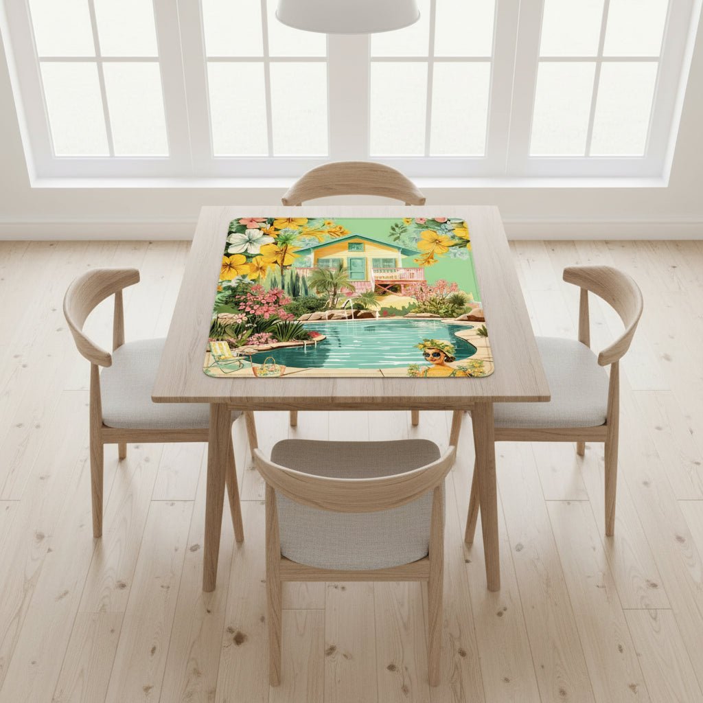 Palms and Paradise Nostalgic Mahjong Mat