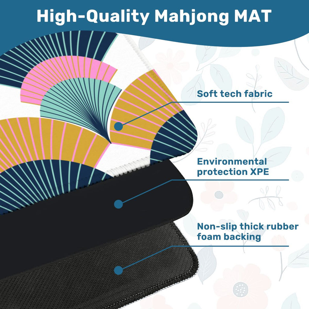 Modern Art Deco Speakeasy Mahjong Mat
