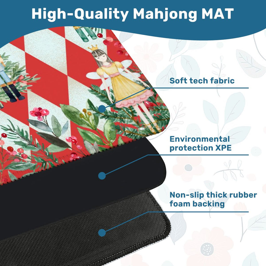 Nuttier Than A Nutcracker Harlequin Christmas Mahjong Mat