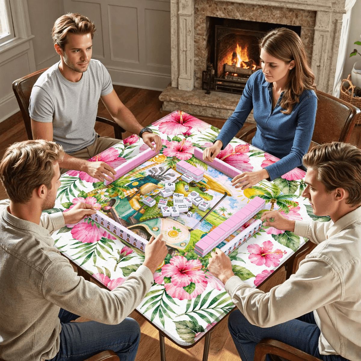See Ya Later Alligator Florida Sunshine Mahjong Mat