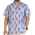 Men's Patriotic 4th of July American USA Flag Peace  P00128