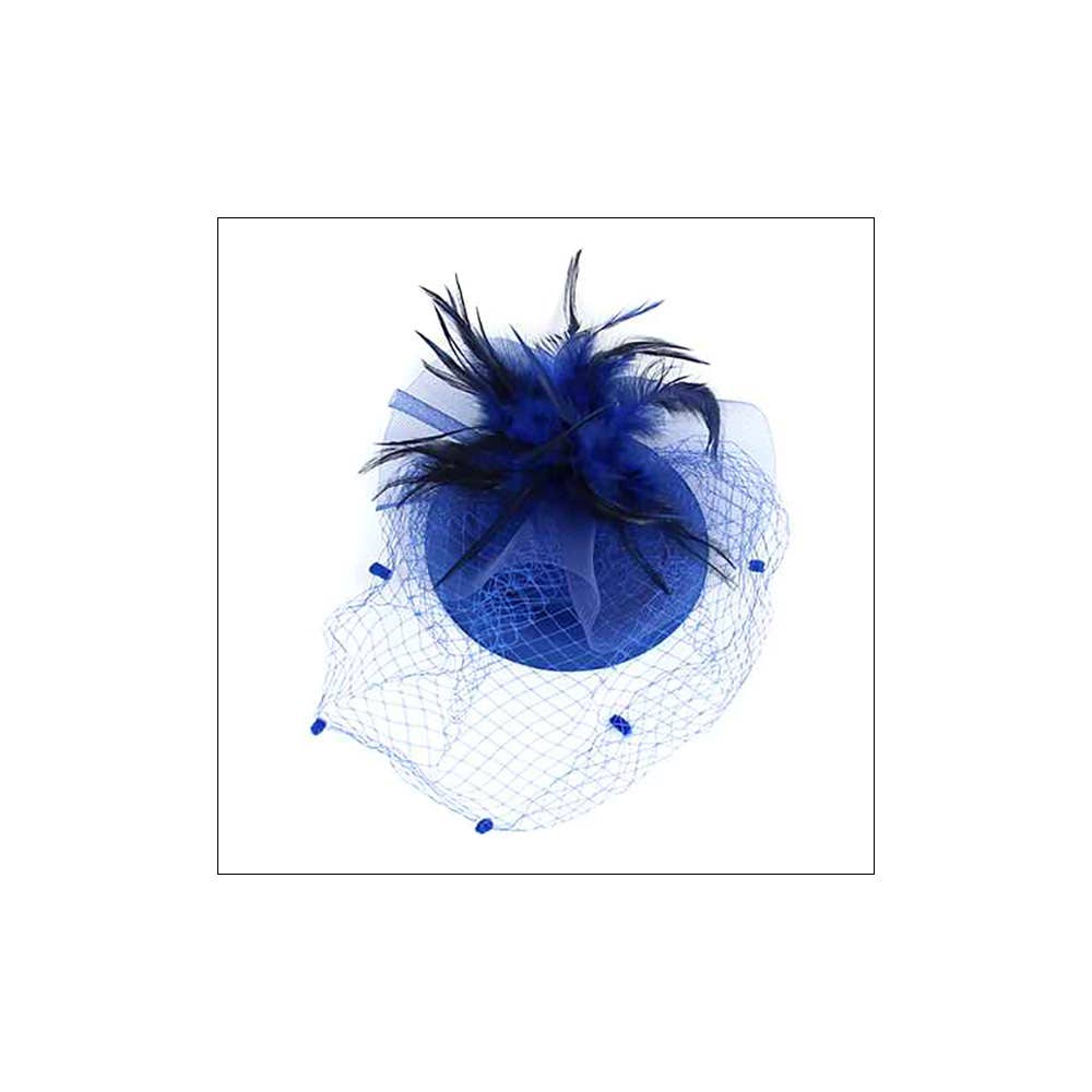 Feather Mesh Fascinator / Headband