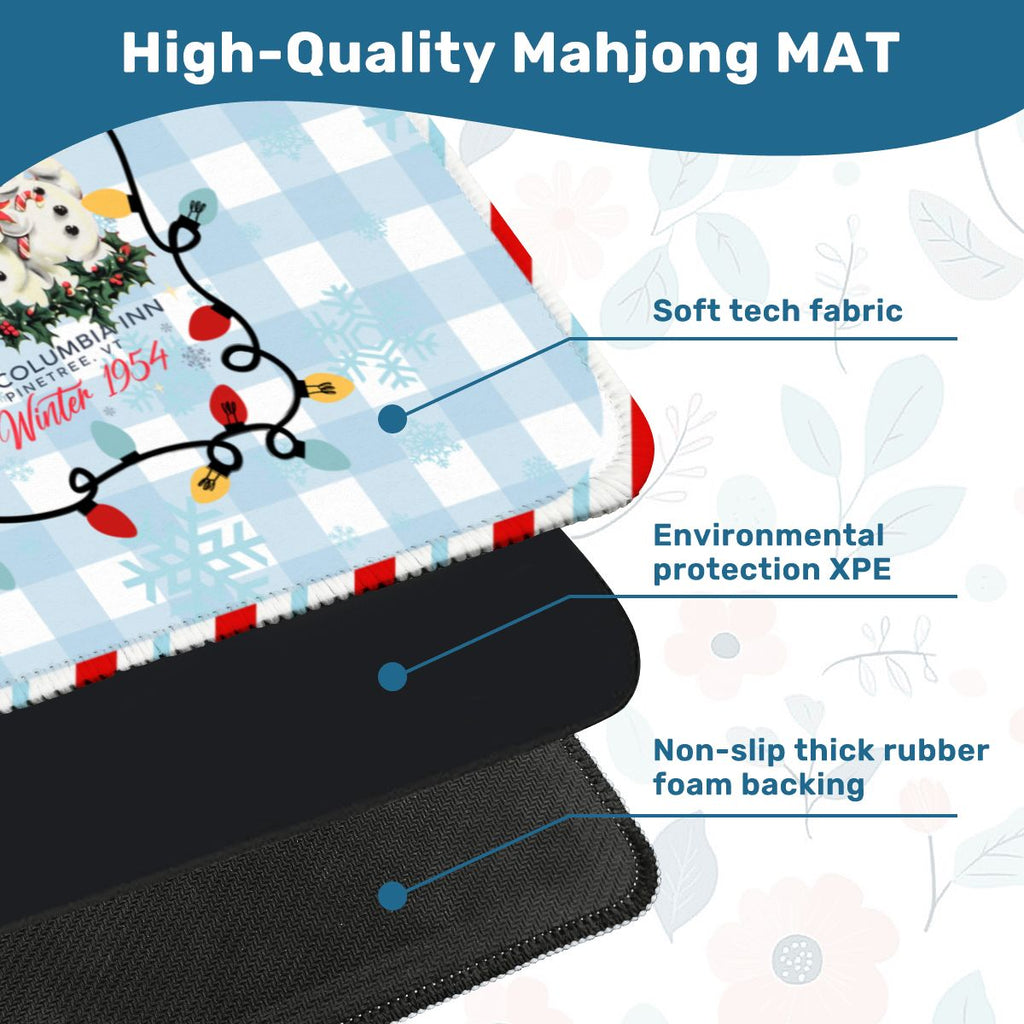 White Christmas The Haynes Sisters Sisters Mahjong Mat