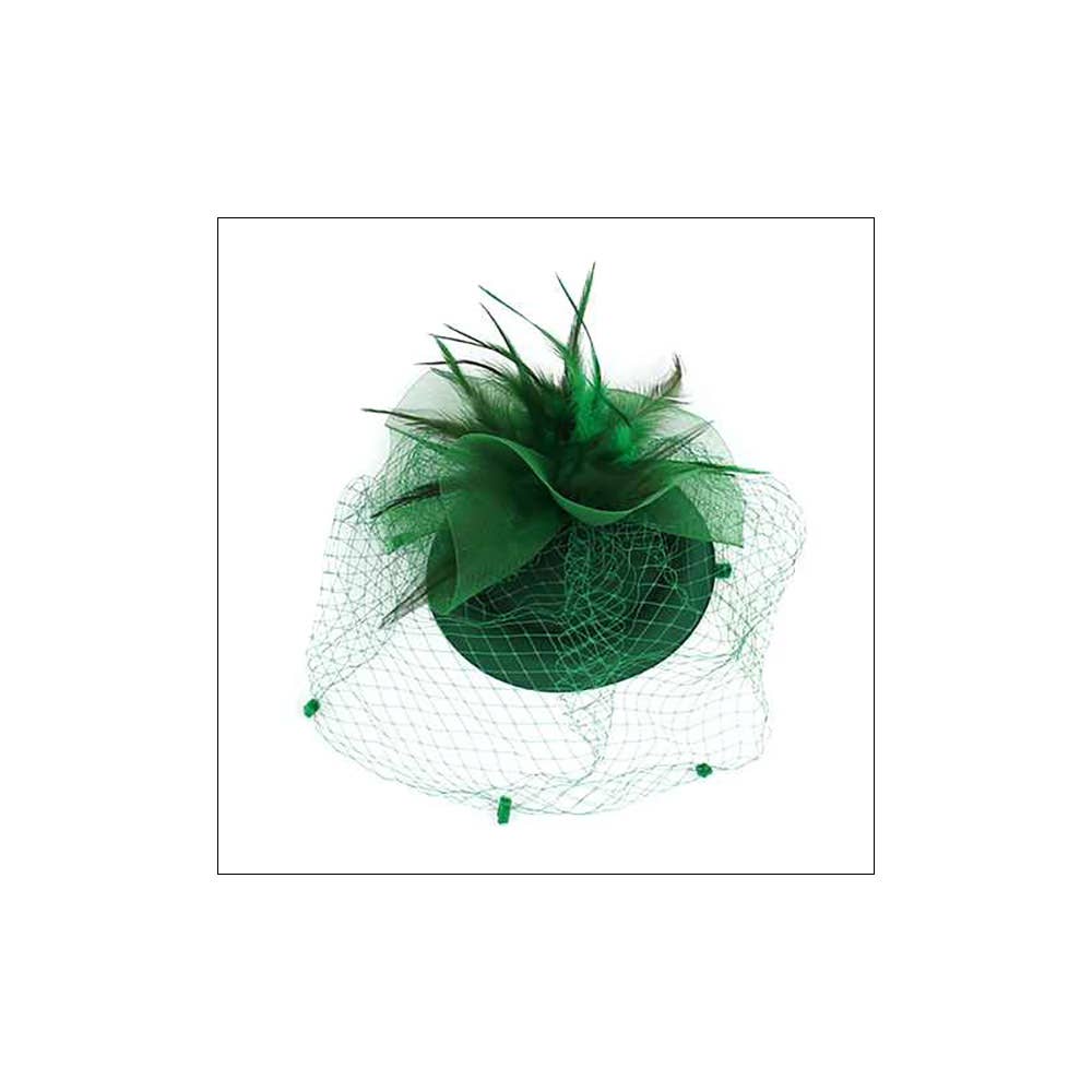 Feather Mesh Fascinator / Headband