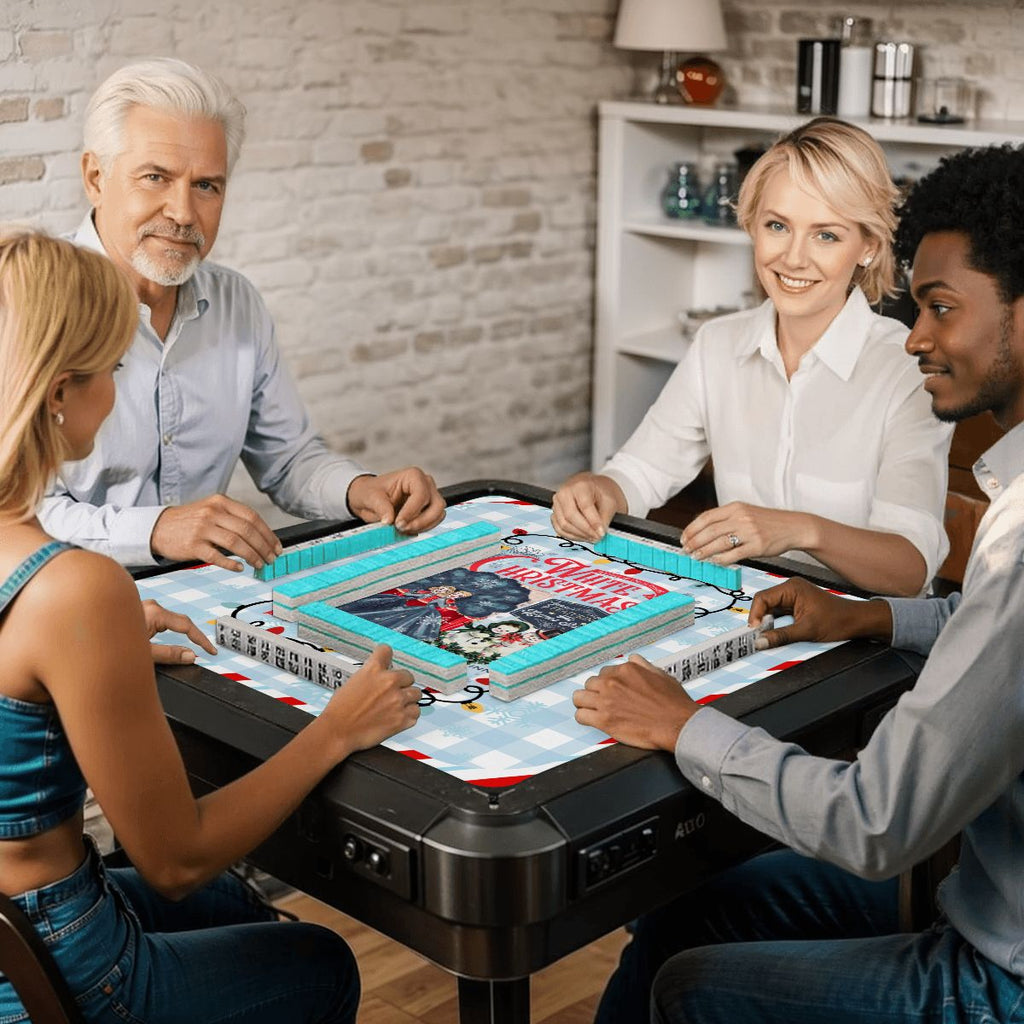 White Christmas The Haynes Sisters Sisters Mahjong Mat