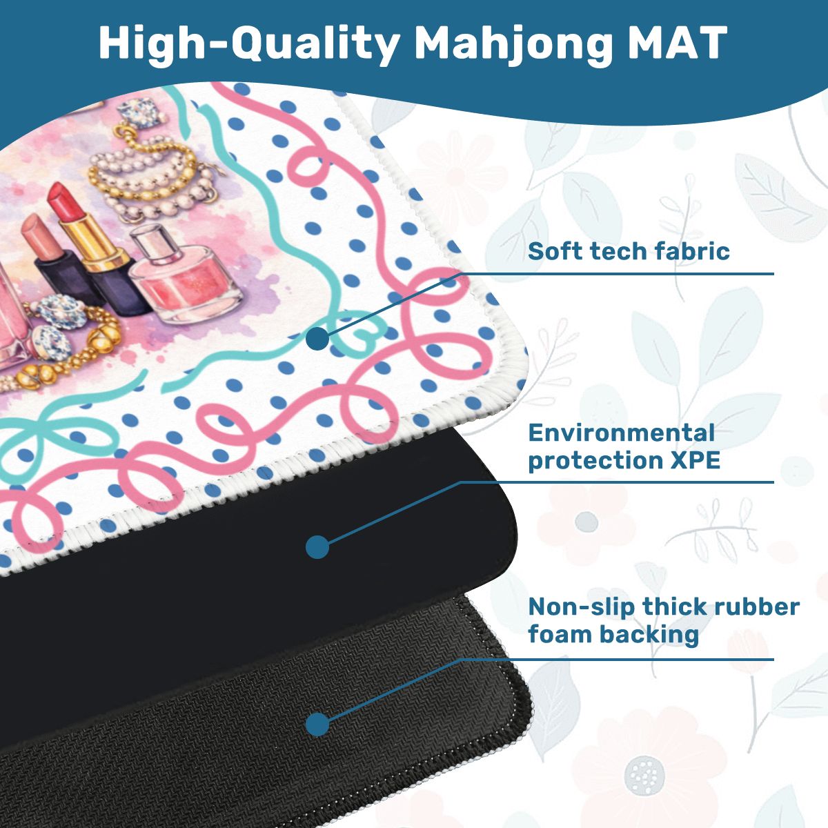 Retail Therapy Luxe Mahjong Mat, Bling, Bags And Tiles