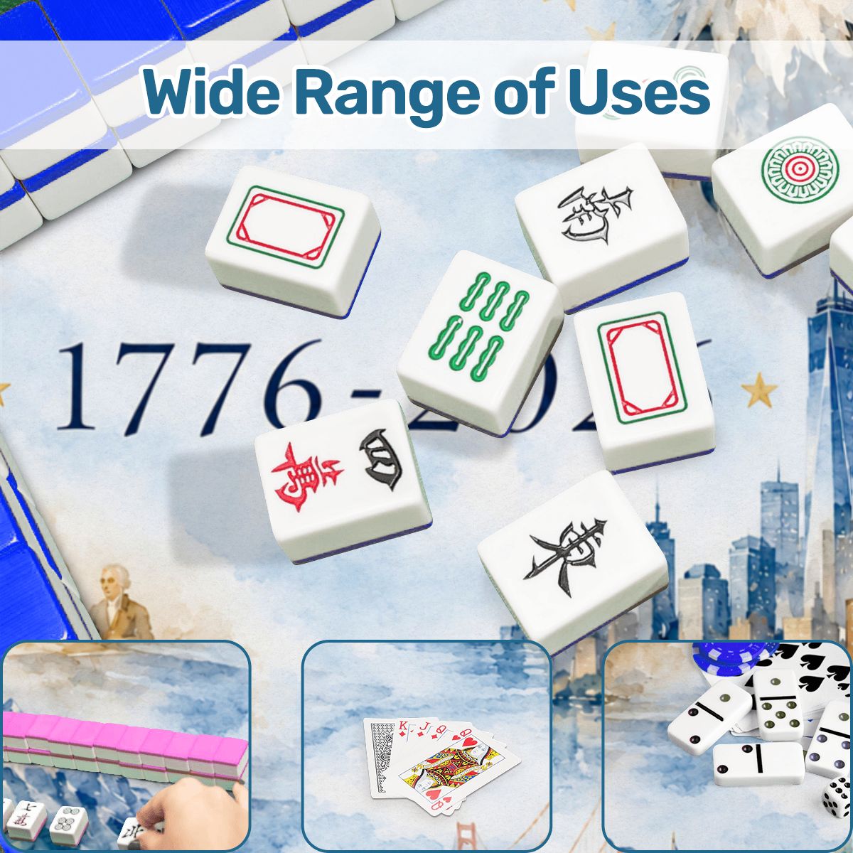 America The Beautiful 1776–2026 Mahjong Mat