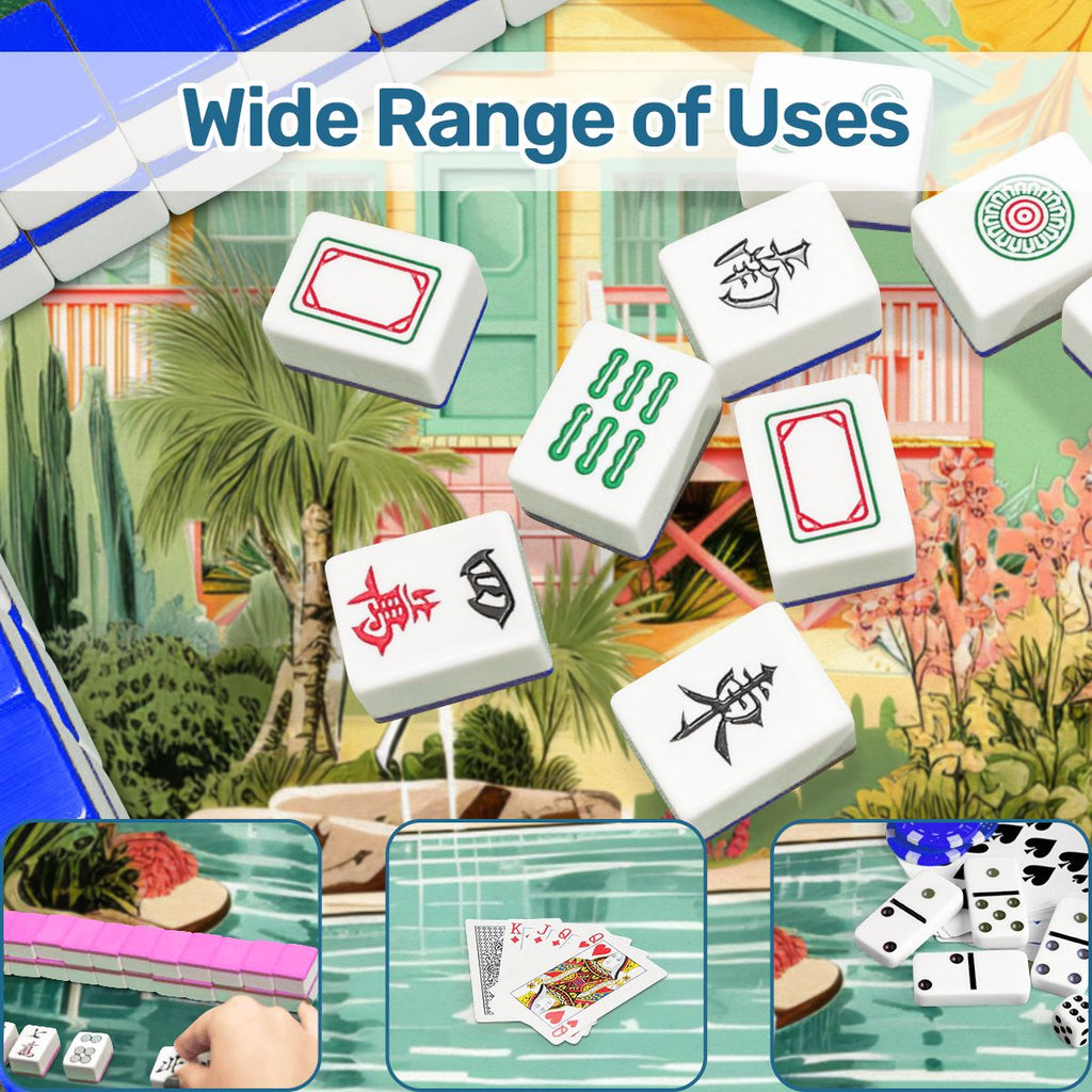 Palms and Paradise Nostalgic Mahjong Mat