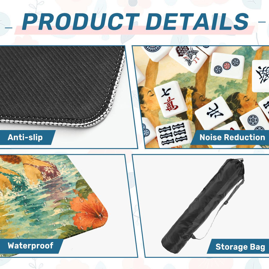 The Old World Nostalgic Tropicana Swim Club Mahjong Mat
