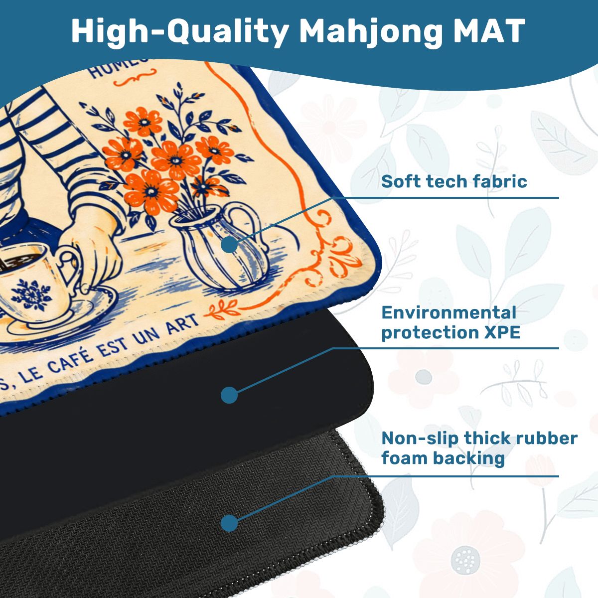 French Cafe Mahjong Mat
