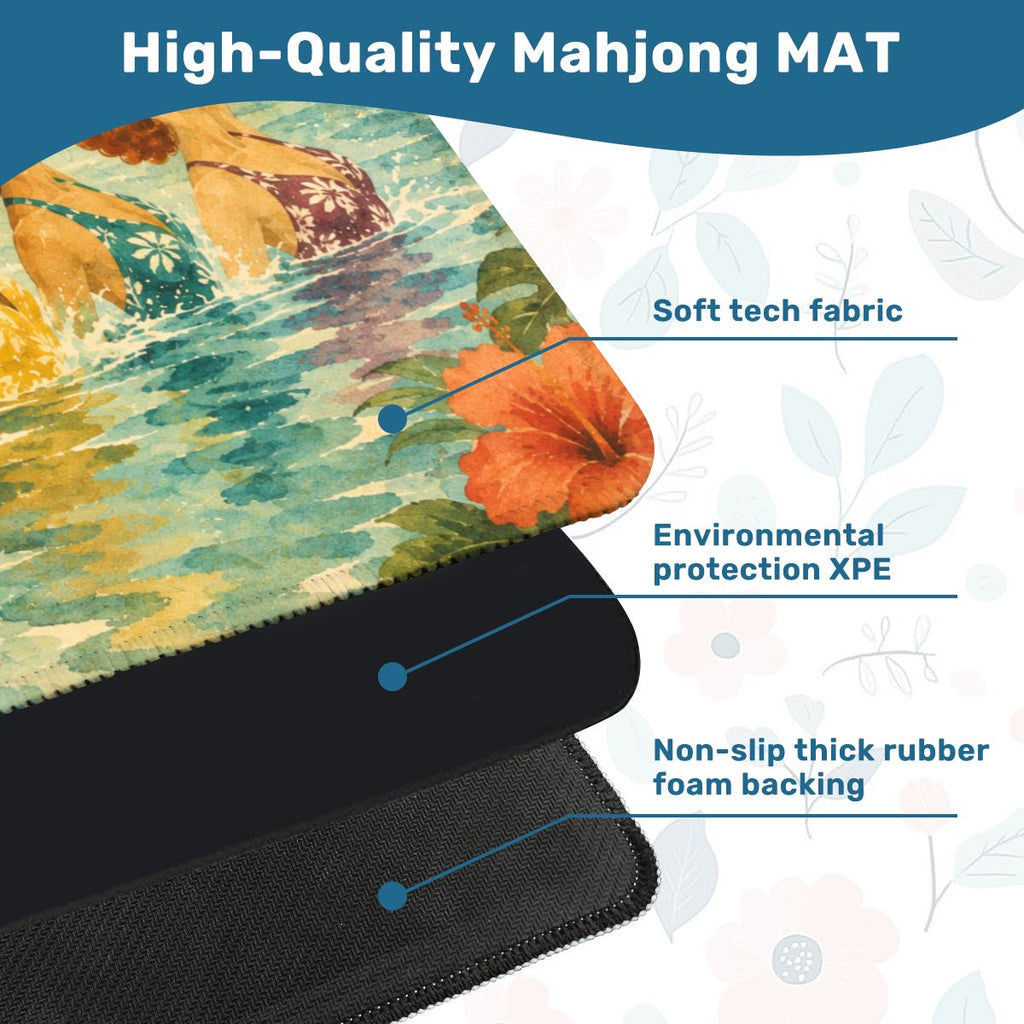 The Old World Nostalgic Tropicana Swim Club Mahjong Mat