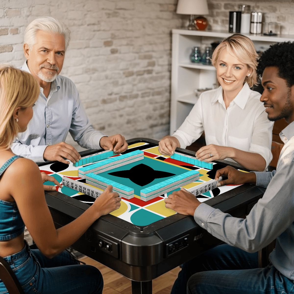 The ModMaxcentric Geometric Mahjong Mat