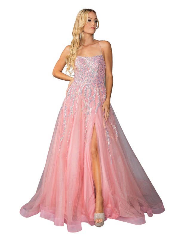 Spaghetti Straps Prom Dress