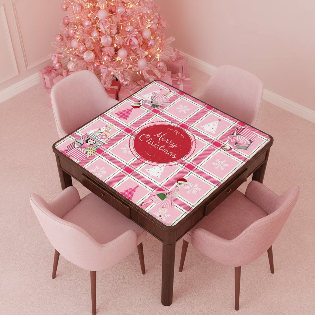 Very Merry Nostalgic Pinkmas Mahjong Mat