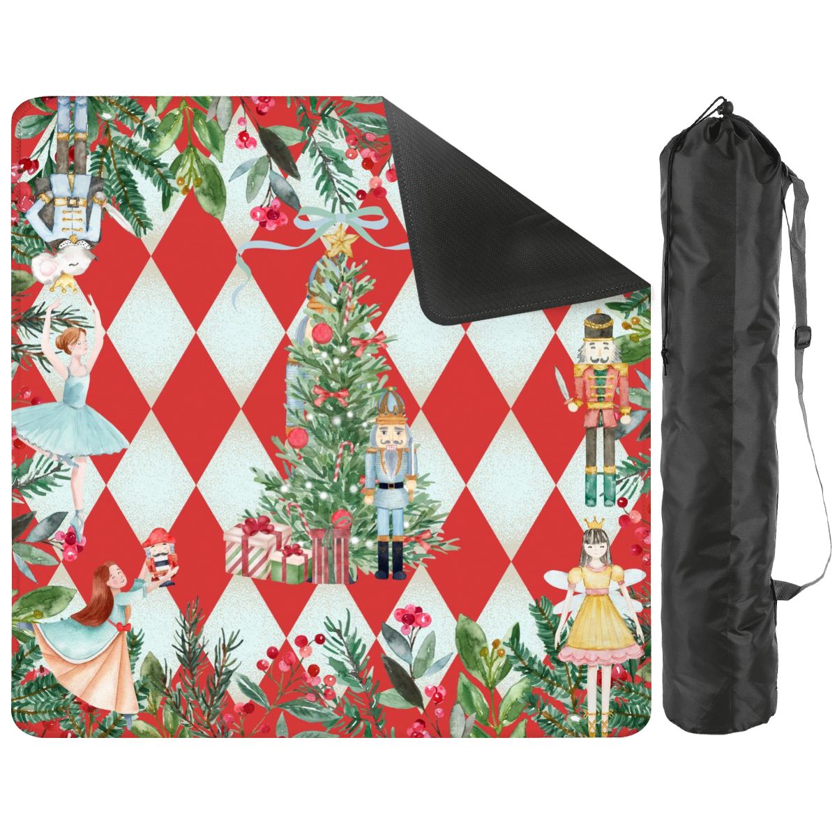Nuttier Than A Nutcracker Harlequin Christmas Mahjong Mat