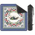 Cherry Toad Polish Pottery Inspired Mahjong Mat