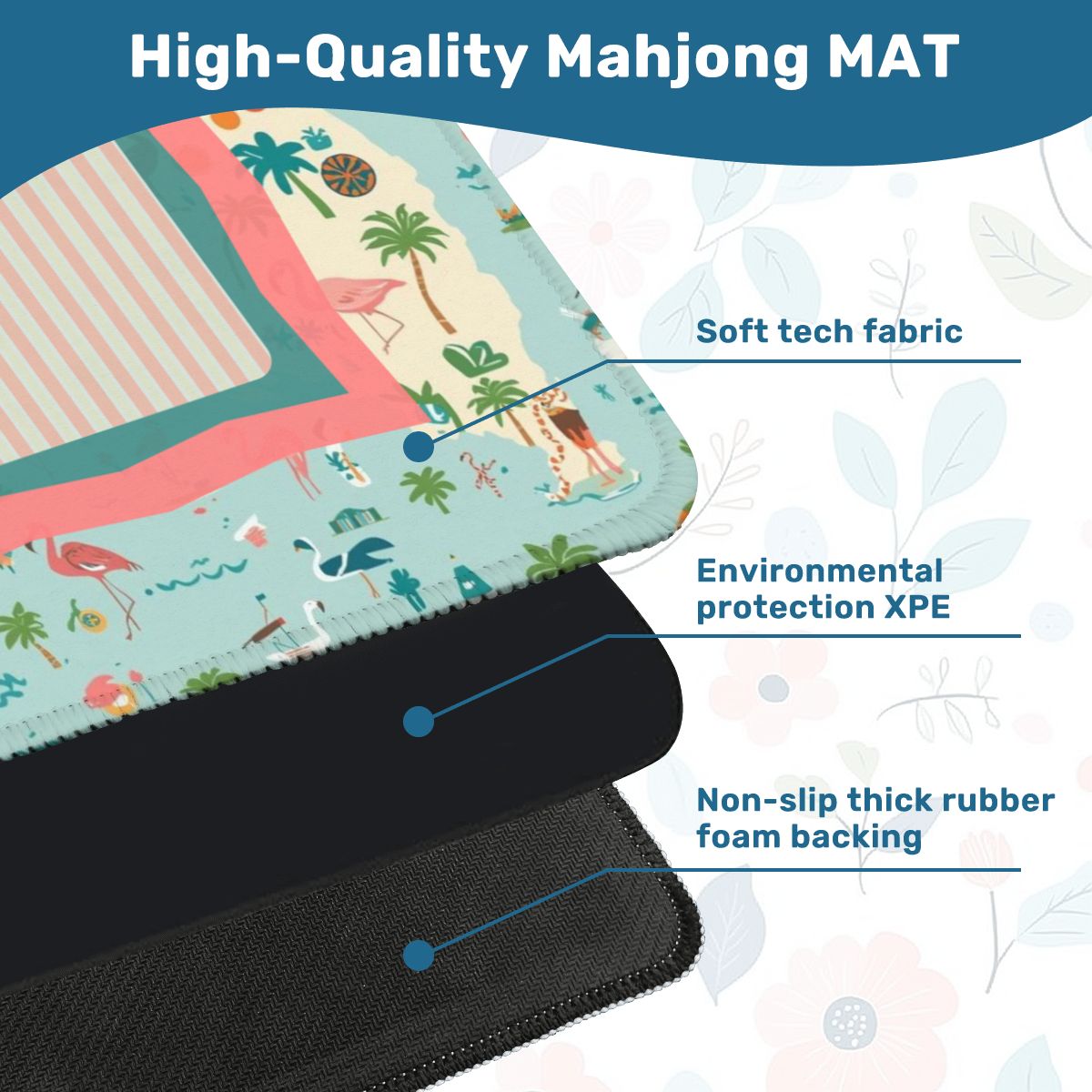 State Of Florida Whimsical Mini Mahjong Mat  (Ship Rolled up)