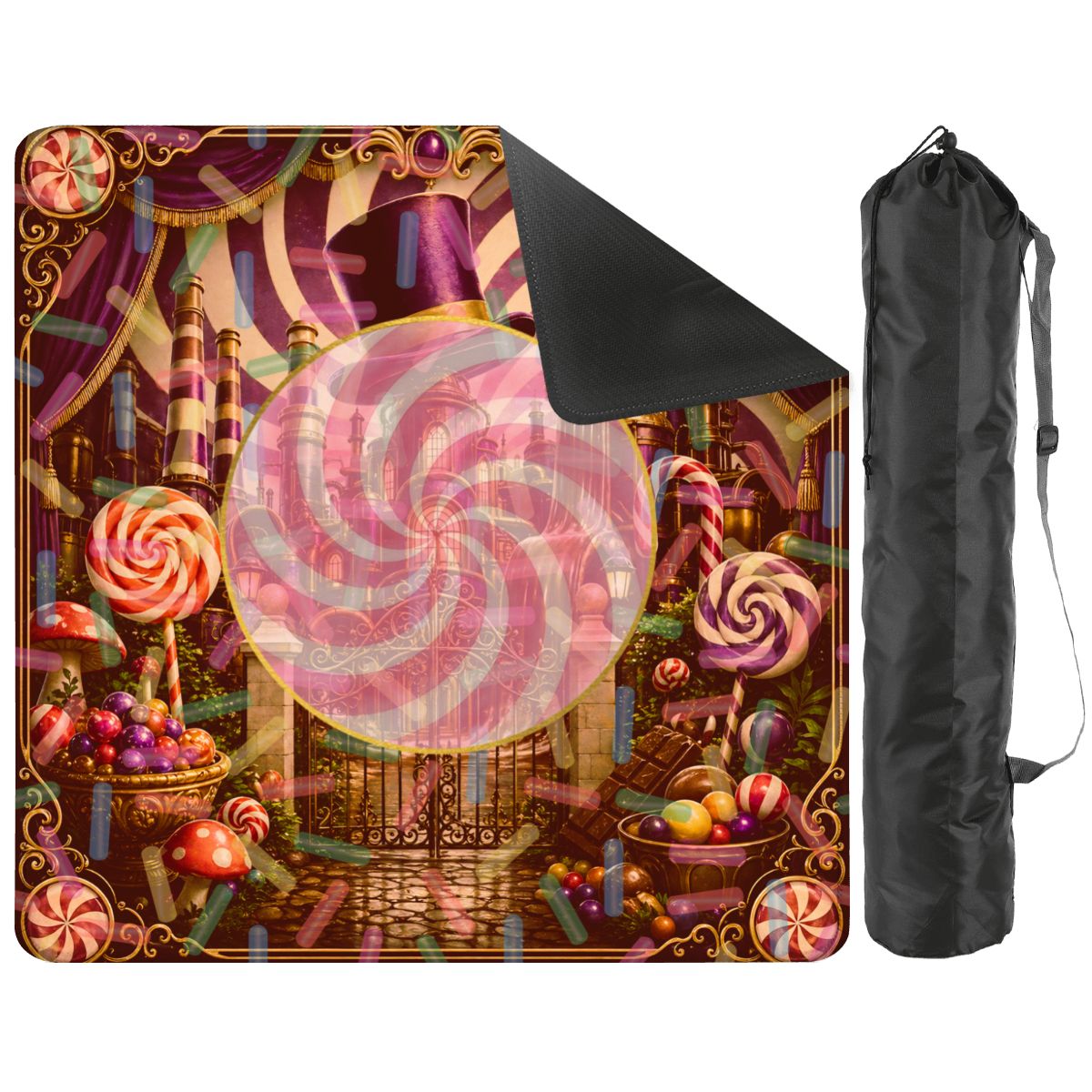 Whimsical Imagination Candy Themed Mahjong Mat