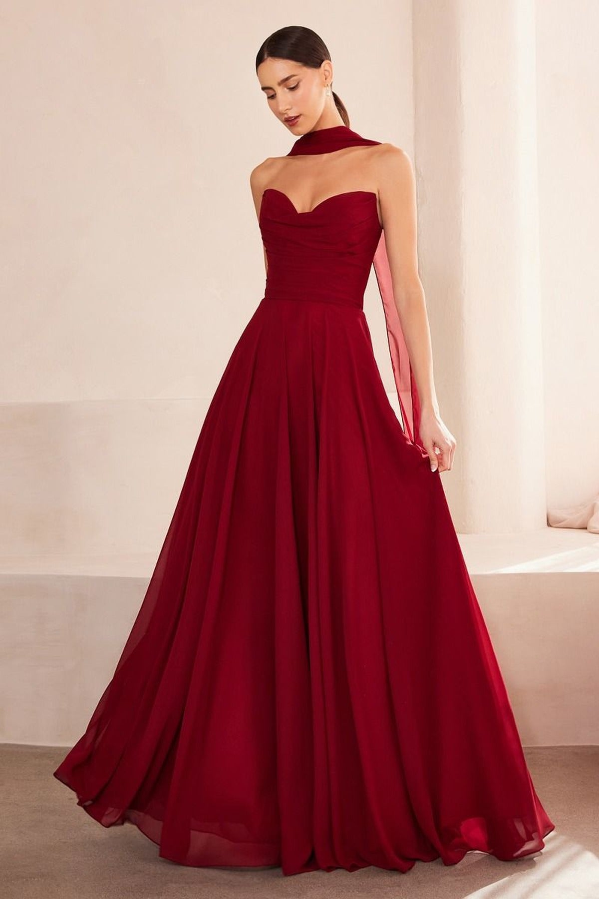 Ladivine Amoris T703 Dress Strapless A-Line Bridesmaid Gown