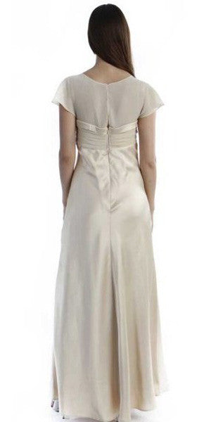 CLEARANCE - Cinderella Divine 7302 Long Dress Chiffon Cap Sleeve (Size M)